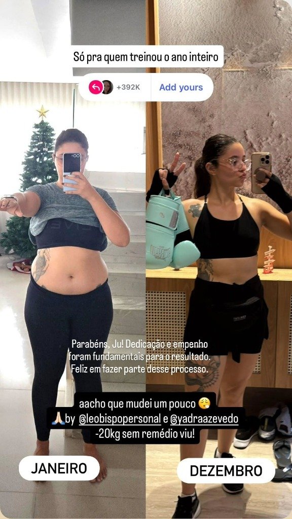 Transformação Aluna Léo Personal